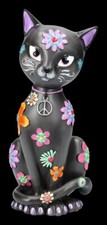 Katzenfigur - Hippy Kitty -