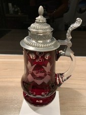 Deckelkrug, Böhmisches Glas