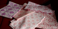FG21 zauberhafte BauernBettwäsche - 5 div. Reste - teilw. unben.