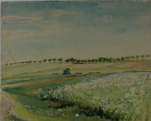 Gerda henning tusche aquarell - ,