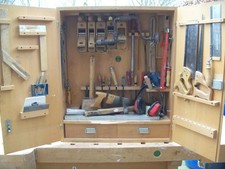 gr. Werkzeugschrank Ulmia Ott Hobel Werkzeug Doppelhobel Putzhobel Simshobel 205