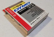 Dymo 60614 Schrifbandkassette Gelb 6mm 10m Dymo 6000 9000 PC10 Esselete Yellow