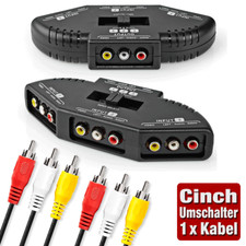 Cinch umschalter audio - audio, video