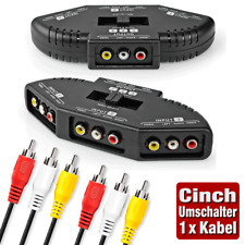 Cinch Umschalter, Audio Video