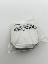 Merten Octocolor Titan Metall Wippe Silber für Schalter Taster geriffelt neu