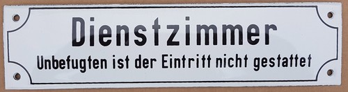 Dienstzimmer email schild - dienstzimmer,