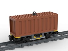 LEGO® Containerwaggon I Container Waggon f. City Eisenbahn 60198 60336 10277