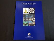1996 BMW Alpina Teile für BMW 5er Reihe E28 Spoiler Felgen Prospekt Brochure
