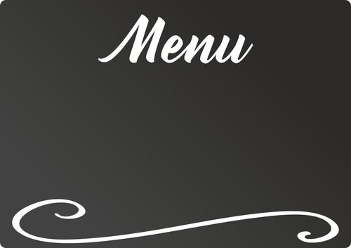 Menu tafel waagerecht - menu,