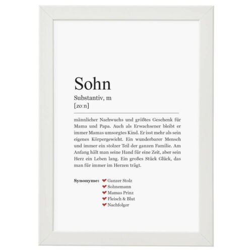 Bild sohn definition wandbild - bild,