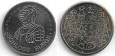 Hettstedt-Medaille Schloss Burgk Ritterrüstung nicht magnetisch