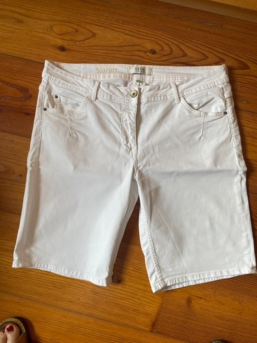 Cecil jeans short weiß 34 - weiß, gr.