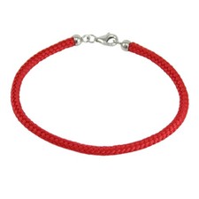 Armband Glücksbringer in roter Sagola Finale 925 Silber