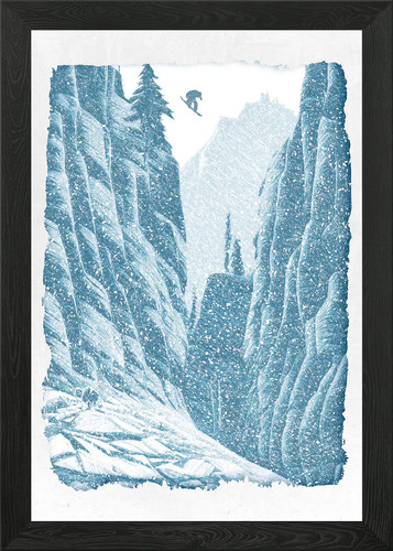 Gerahmtes wandbild snowboard - wandbild,