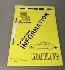Porsche 911 , 911 S  Kundendienst Information 1975 Werkstatthandbuch