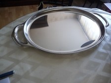 Serviertablett Edelstahl Oval