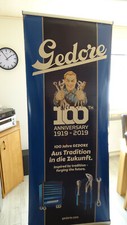 Gedore Werkzeug 100 Jahre Banner Reklame Werbung rollup Display Sammler
