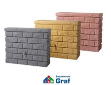 Graf ROCKY Wandtank Regespeicher Regentonne Wassertank, 400 L, in 3 Farben