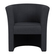 Cocktailsessel - grau - 76 cm hoch Clubsessel Loungesessel Sessel