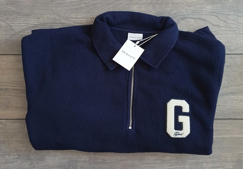 Gant badge fleece pullover - badge,