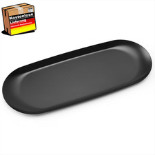 Schmucktablett oval Edelstahl