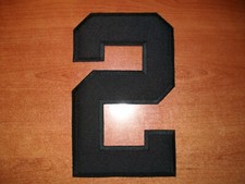 Zahl 2 Bügelbild Stoff 24,8cm