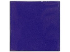 Handbemalte Fliese "Kobaltblau" aus Mexiko, Kacheln, ca. 10x10cm, rustikal