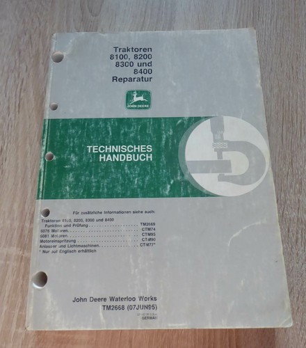 John deere werkstatthandbuch - deere,