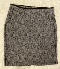 Wundervoller eleganter Business Rock Cream Reißverschluss hinten Taschen 38 40