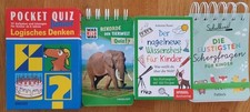 4 Kinder Wissensquizze und Scherzfragen für ca. 8 Jährige