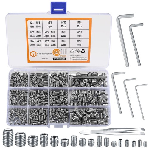 Madenschrauben set 540 - 540, stück