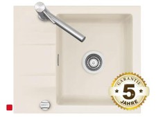 Systemceram Genea 60 Jasmin Keramikspüle Excenterbetätigung