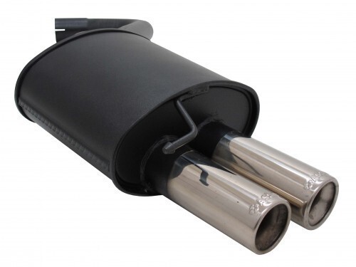 Novus sportauspuff abe 2x76mm - sportauspuff, +abe