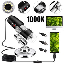LED Digital Mikroskop Kamera USB Mikroskopkamera Mini Vergrößerung Endoskop Lupe