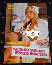 Nachtschwester müsste man sein - KINOPLAKAT A1  -  Gloria Guida Alvaro Vitali