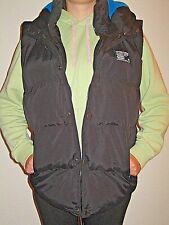 Weste von "Superdry Tokio" Gr. XLG, schwarz, Fleece-Futter türkis, Kapuze