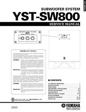 Service Manual-Anleitung für Yamaha YST-SW800 