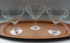3 edle Likörgläser dünnwandig Linien Hirschberg Party Wilhelm Braun Feldweg