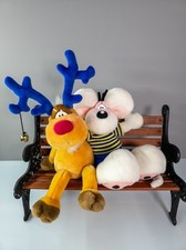 Depesche® Diddl® Maus Plüschfigur mit Rentier Rudolph Stofftier 90er Rarität