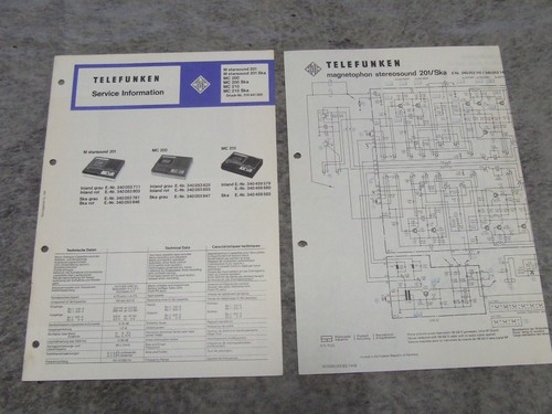 Schaltplan service manual - schaltplan, f