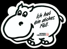 Werbe Aufkleber - Spies Hecker - Nilpferd - 13x9cm - Vintage 80er 90er