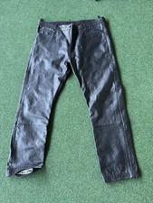 Motorrad Hose, Lederhose, Schwarz, Glatt, XXL, Größe 58, Ungetragen, Marke Polo