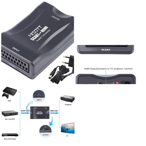 Scart hdmi konverter - scart,