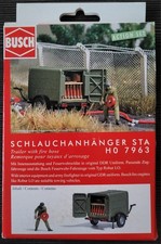 Busch 7963 H0 Aktion-Set: Schlauchtransportanhänger STA, NVA DDR Lesen!