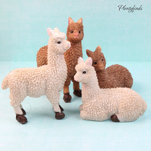 Miniatur alpaka figur - miniatur,