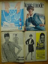 Neue Mode 1966/05 w/Burda PARIS Modezeitschrift  60er Häkelmütze Dirndl festlich
