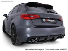Remus Sportauspuff-Komplettanlage ab Kat Ø76 Audi RS3 367 PS je 2x84mm Carbon