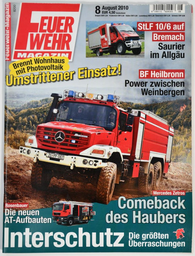 Feuerwehr magazin august - august, 2010