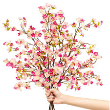 4 kirschblüten kunstblumen