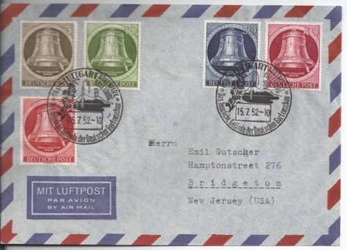 Berlin nr 82 86 - mi.-nr., 82-86
